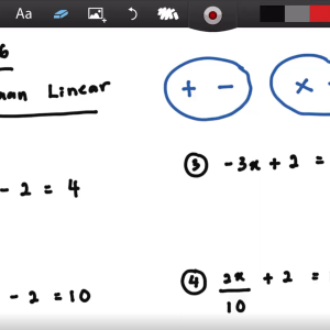 Tingkatan 1 - Bab 6 : Persamaan Linear