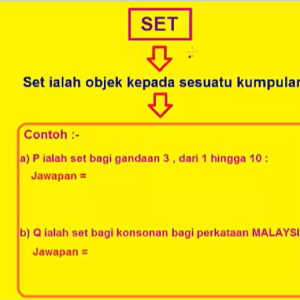 Tingkatan 4 – Bab 4: Operasi Set